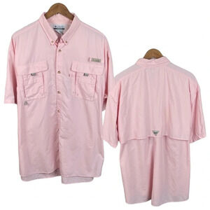 BF685 Mens Columbia Sportswear PFG Performance Fishing Vented Button Shirt XL